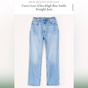 Abercrombie Curve Love Ankle Straight Jeans